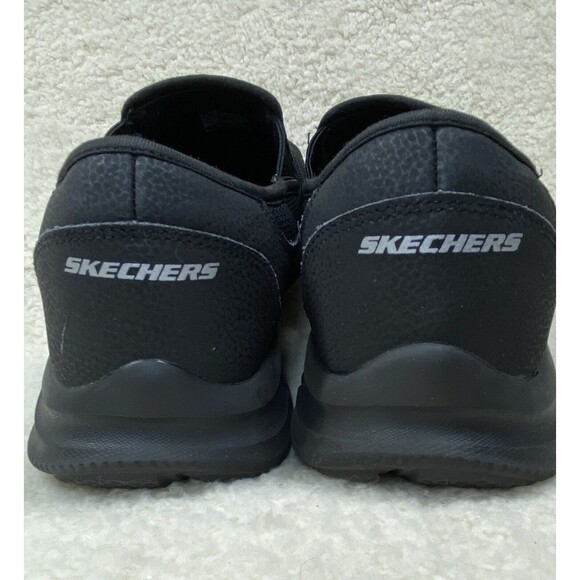 SKECHERS 59997S Verse-Cool Mens Size 13 Mesh & Leather Slip On Casual Black - Picture 6 of 7